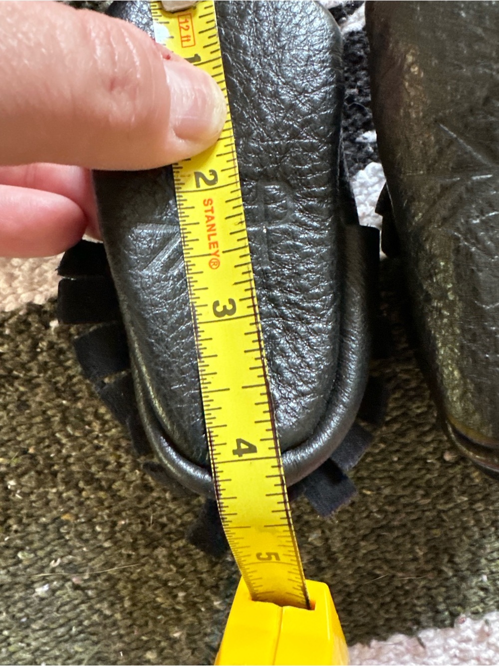 Freshly Picked Ebony/Black Leather Moccasin Baby Shoe - Picture 10 of 11
